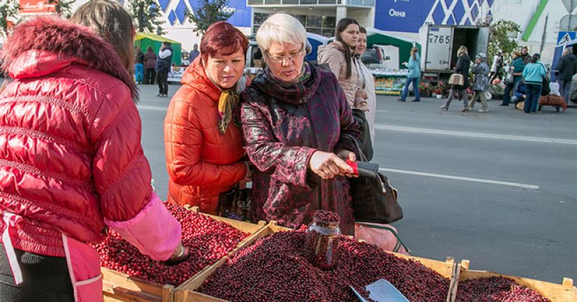 ярмарка с брусникой