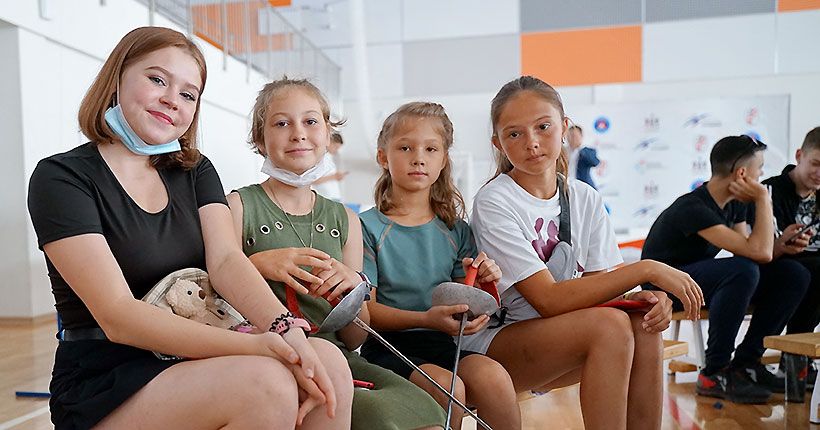 София Позднякова,  двукратная победительница Олимпиады в Токио, встреча с юными спортсменами