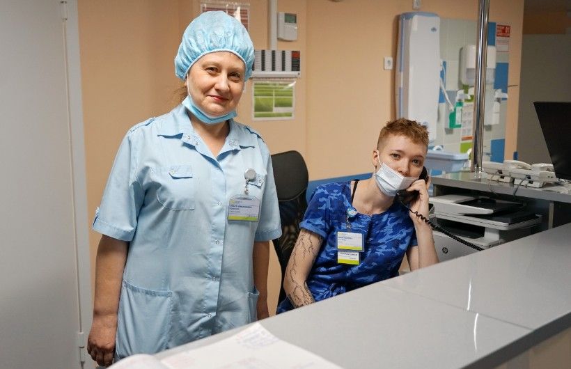 медсёстры в Областном перинатальном центре Новосибирска