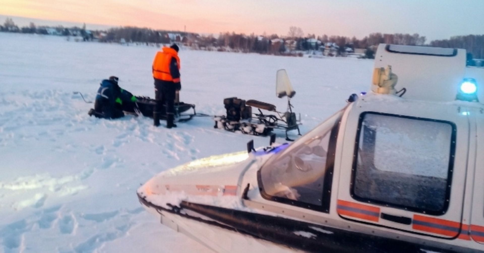 спасательная операция на Обском море