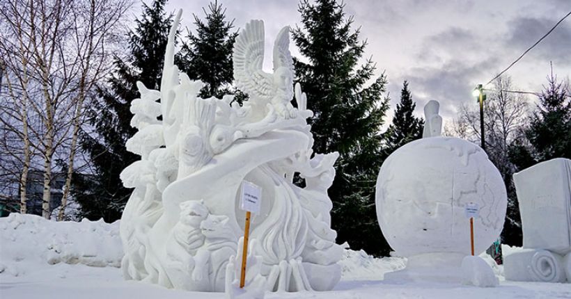 снежные скульптуры