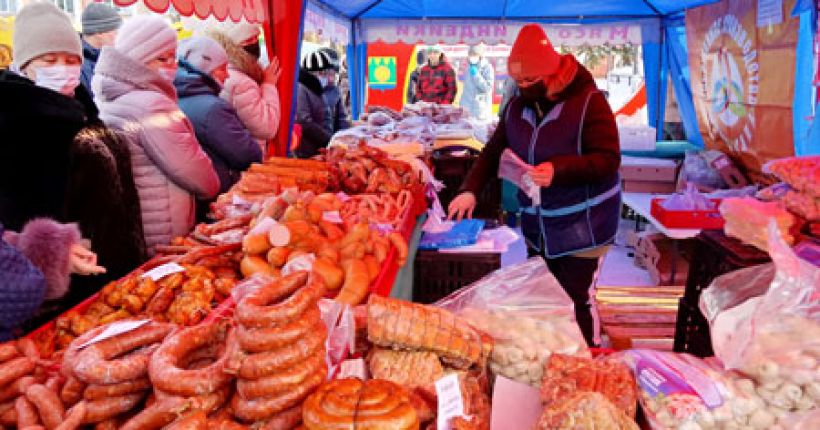 торговля колбасой