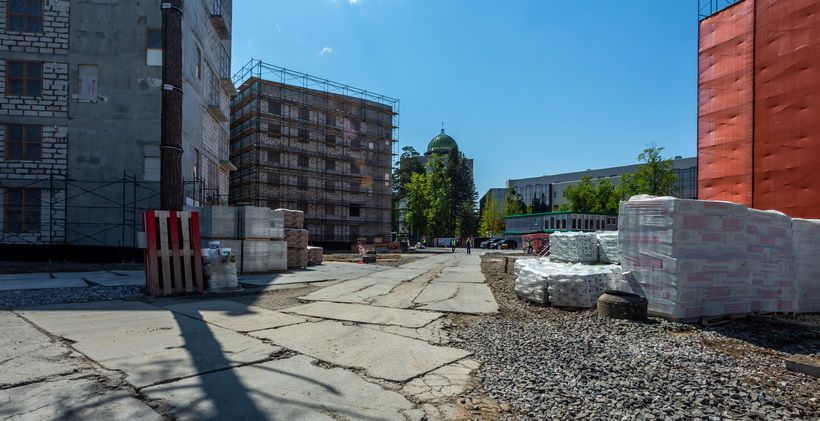 строящийся кампус НГУ