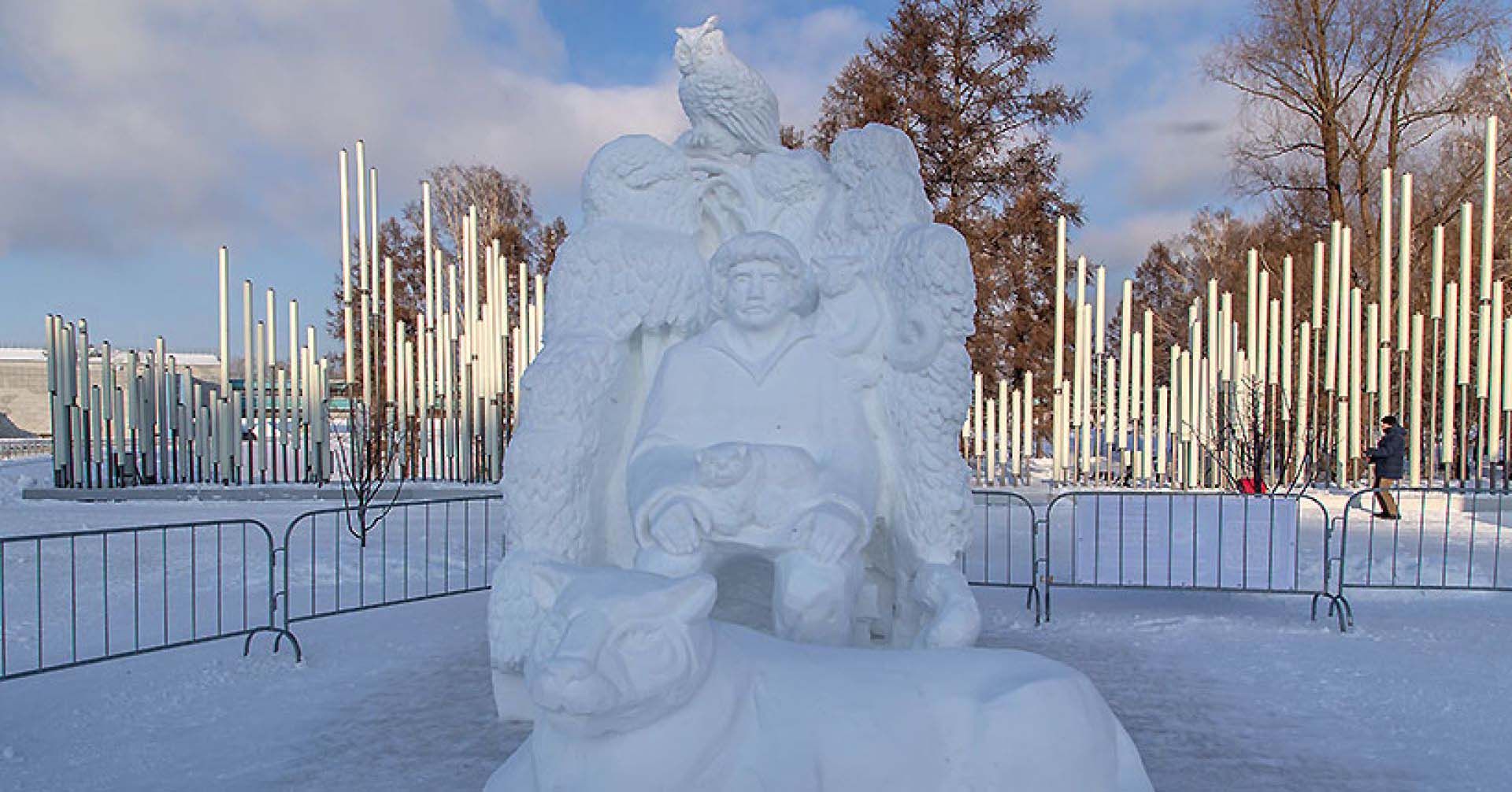 снежная скульптура