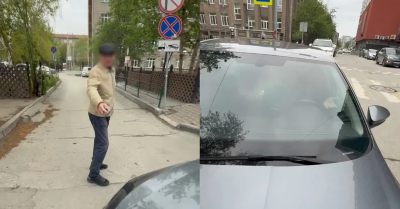 В Новосибирске водитель наехал на женщину после скандала из-за парковки