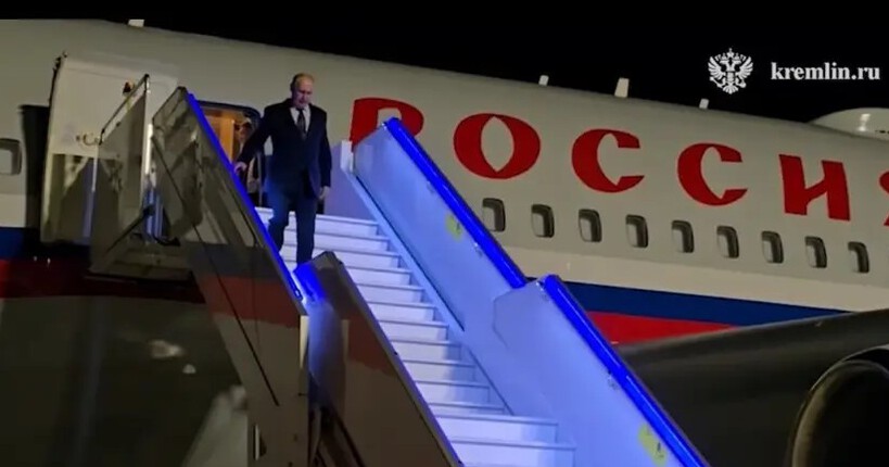Ночью в Новосибирск прилетел президент Владимир Путин