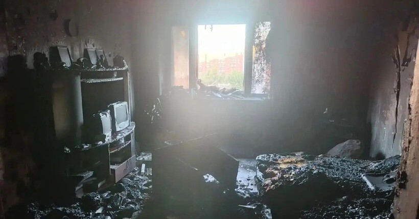 В пожаре на улице Большевистской в Новосибирске погибли два человека