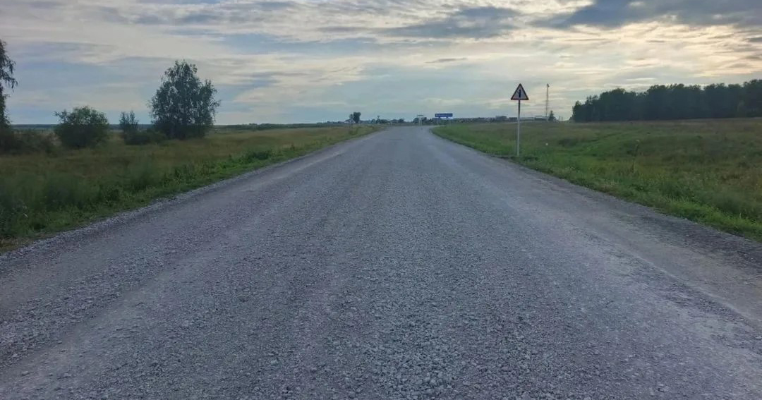 В Карасукском районе Новосибирской области завершили ремонт дороги