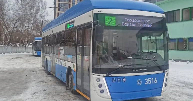 Новые троллейбусы в городе: в Новосибирске заменили подвижной состав на маршруте №2