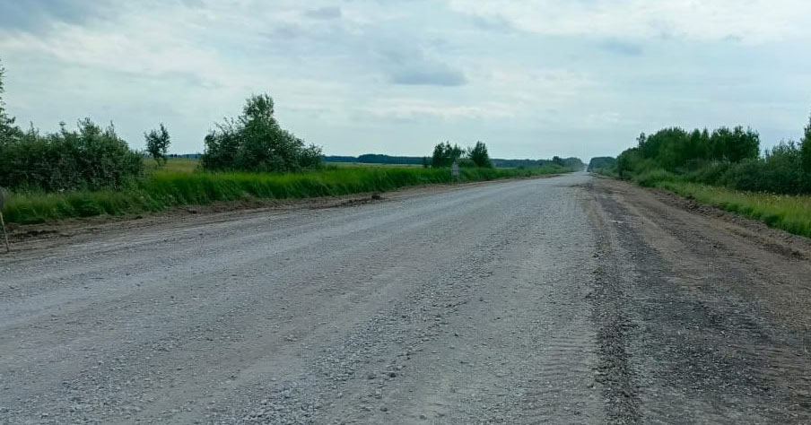 В Барабинском районе реконструируют дорогу по нацпроекту