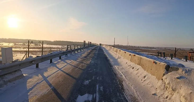 На путепроводе в Новосибирской области организовано реверсивное движение из-за ремонта