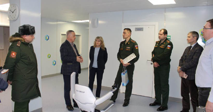 Новое оборудование для реабилитации передано в новосибирский военный госпиталь