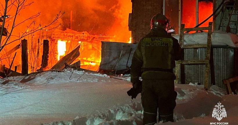 Животноводческая ферма сгорела в Новосибирской области