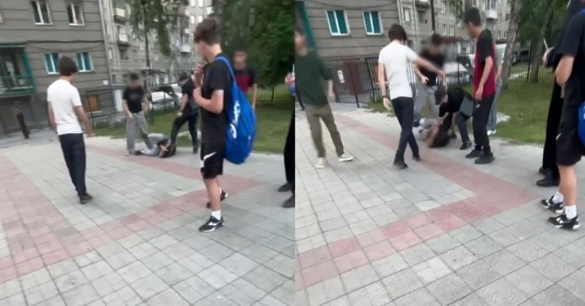 Толпа подростков избила двоих школьников возле метро в Новосибирске