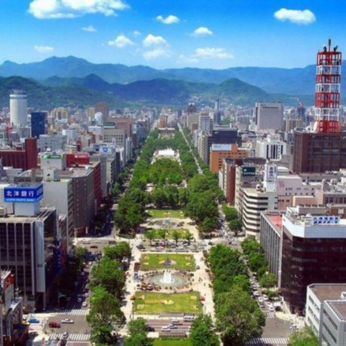 Япония крупные города. Саппоро город в Японии. Odori Park Саппоро. Саппоро Хоккайдо Япония. Префектура Саппоро Япония.