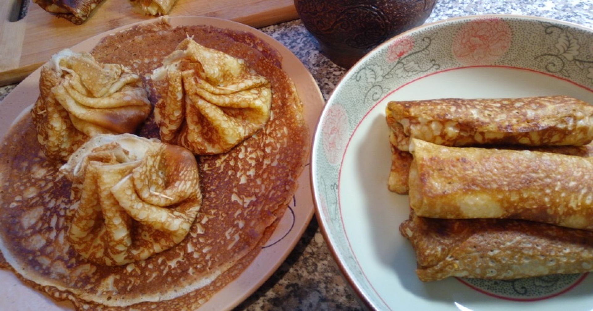 блины на тарелке