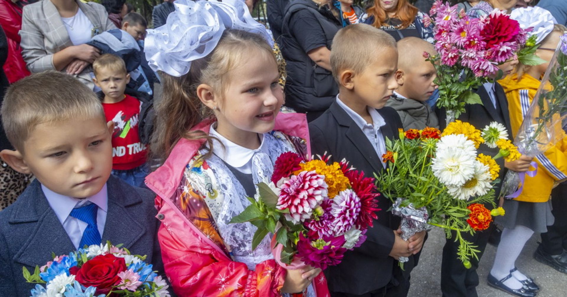 первоклассники 1 сентября
