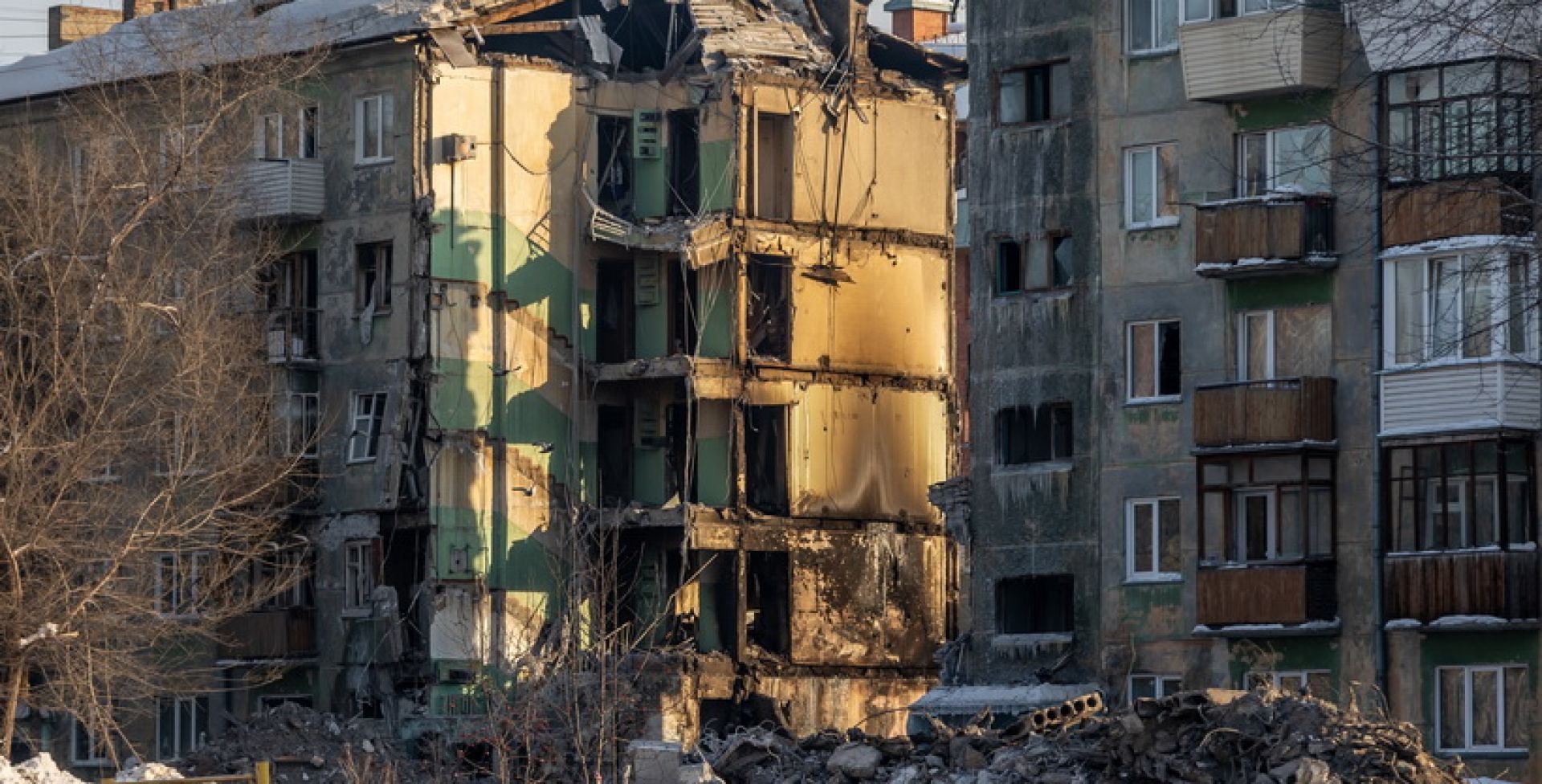 дом после взрыва газа