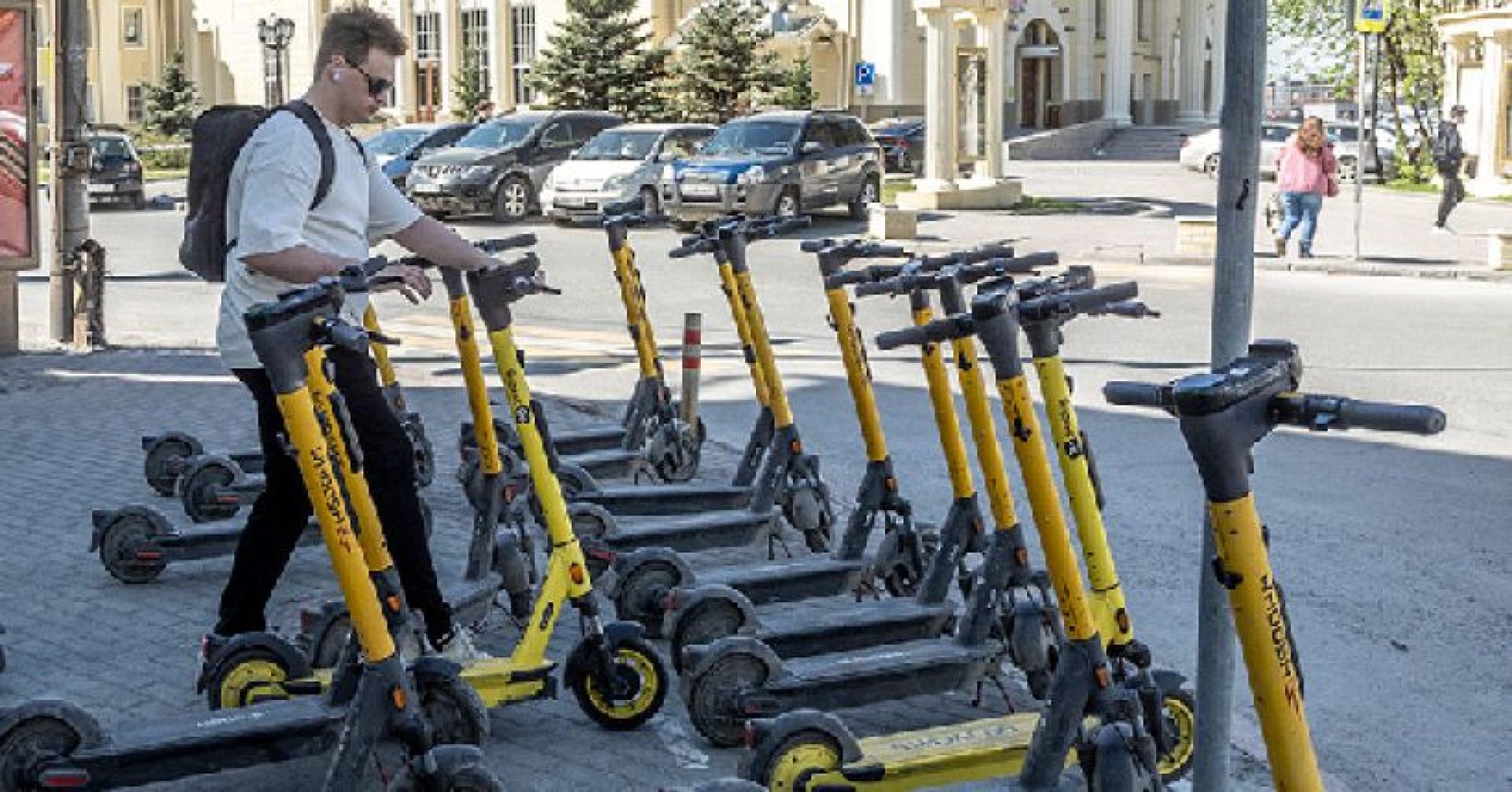 парковка электросамокатов