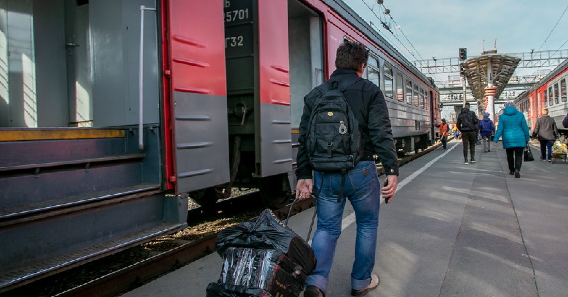 остановка электрички